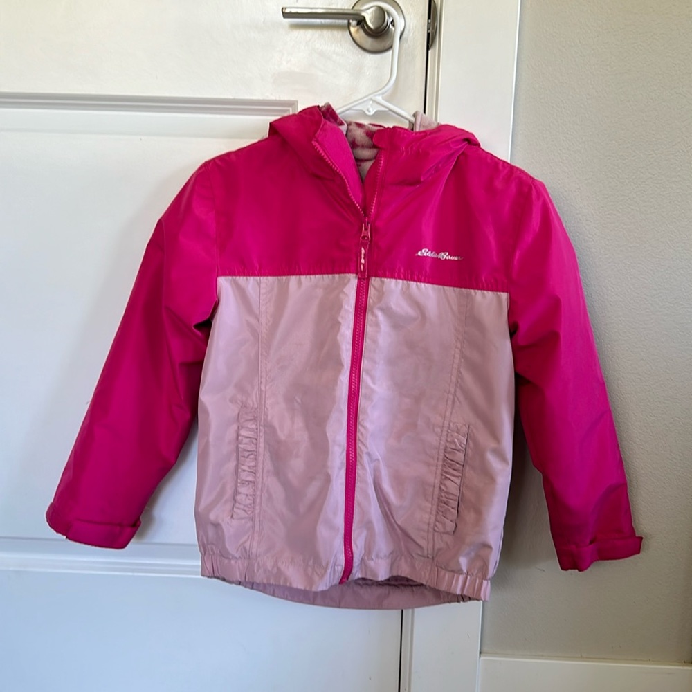 Eddie Bauer Girls Lightweight Jacket with Removable Liner Size S 7/8